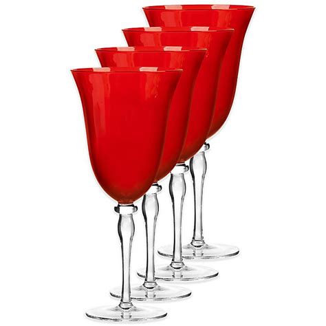 Qualia Rouge Red Wine Glasses Set Of 4 Bed Bath And Beyond