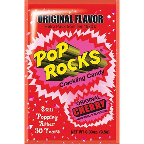 Original Cherry Pop Rocks 033 Oz Pouch 24 Pouchesbox My