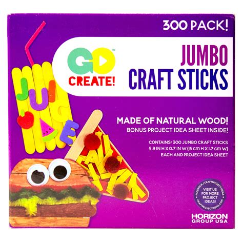 Buy Go Create Jumbo Craft Sticks 300 Pack Online At Lowest Price In