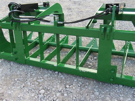 72″ Dual Cylinder Root Bucket Grapple Attachment Fits John Deere Loader