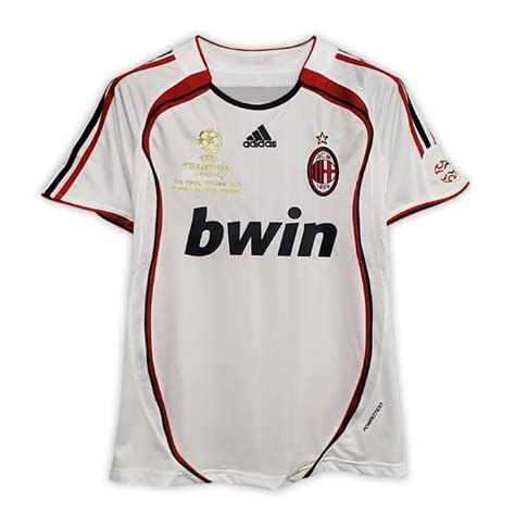 Camisa Retrô Milan 0607 Away Fbs Jerseys Camisas De Futebol