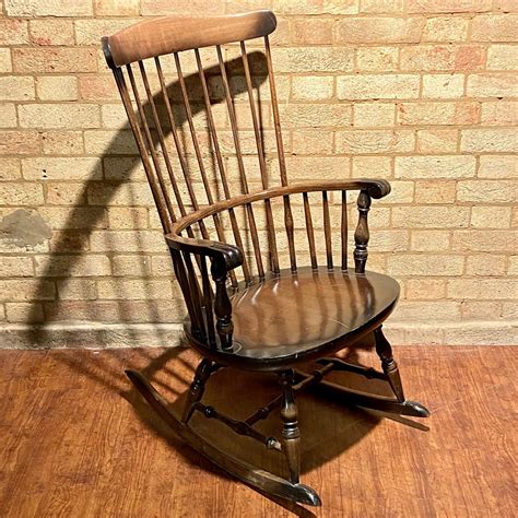 Vintage Stick Back Windsor Rocking Chair Antique Chairs Hemswell