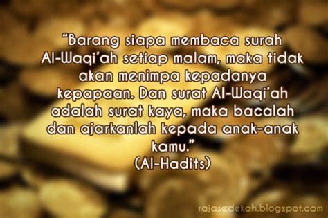 The people will be divided three camps: Amalkan Kebaikan Membaca Surah Al Waqiah Setiap Hari