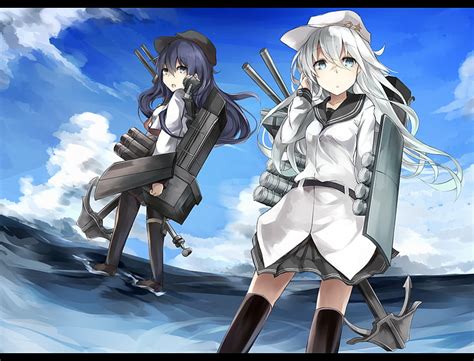 Hd Wallpaper Anime Kantai Collection Akatsuki Kancolle Hibiki