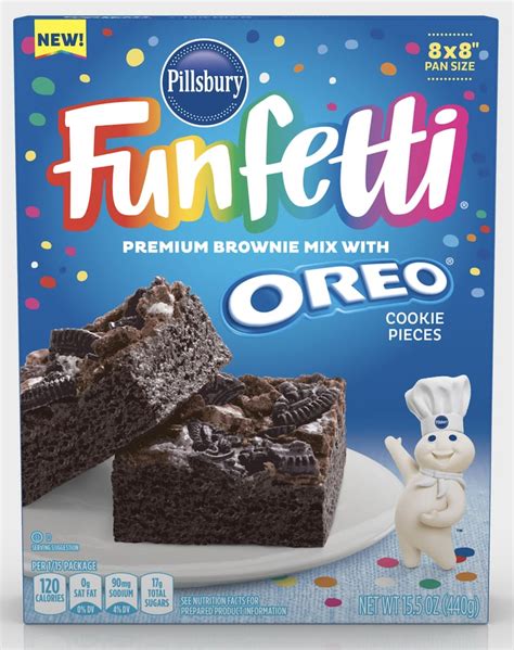 Funfetti Premium Brownie Mix With Oreo Here Are All Of Pillsburys