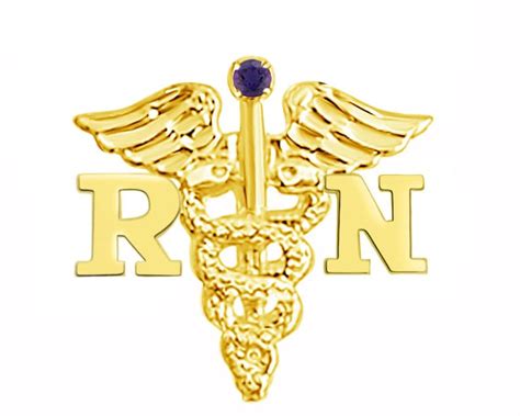 14k Gold Rn Nursing Pin Graduation T Etsy