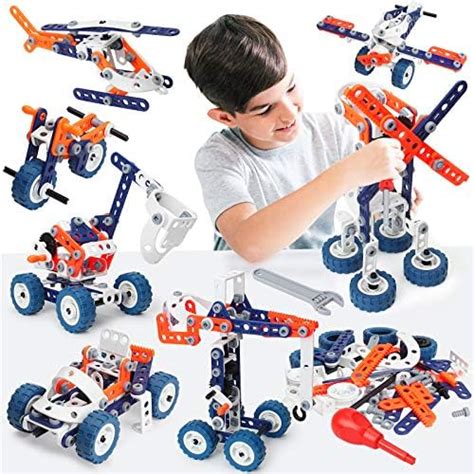 Building Toys For Kids Erector Set For Boys 6 8 152pcs Diy 12 In 1