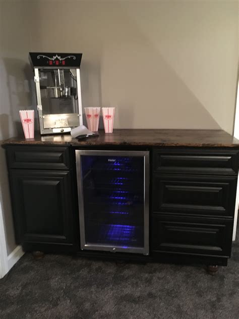 Beverage Center I Made For The New Theater I Built In Our Basement For