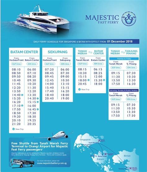 Harga Tiket Majestic Ferry Tanjungpinang Singapore