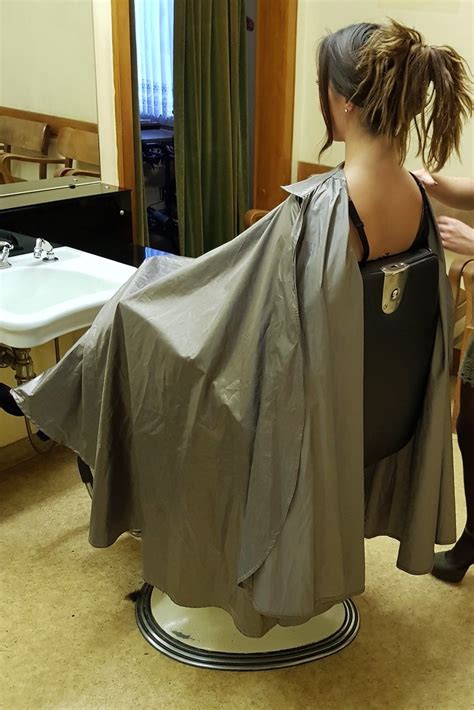 Lightweight hair cutting cloak haircut cape black nylon smock for salon hair color shampoo makeup static free water resistant hairdress apron black. Untitled | cape master | Flickr