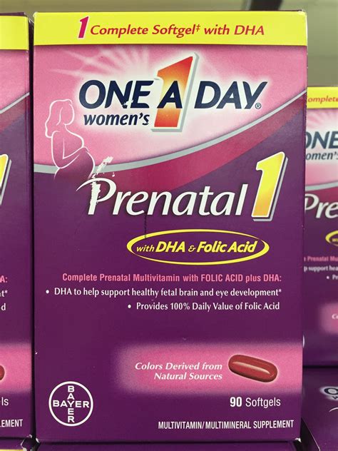 One A Day Women S Prenatal 1 Multivitamins Harvey Costco