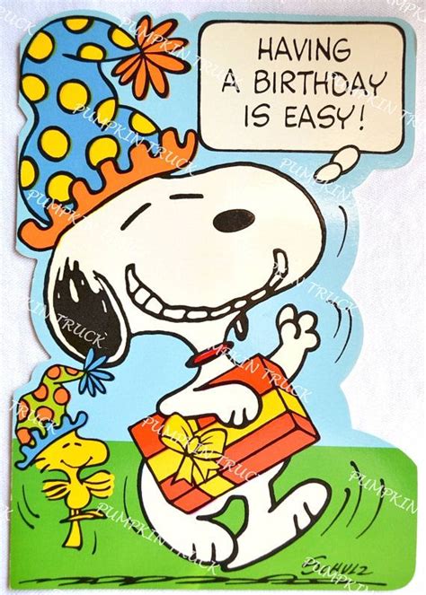 Printable Snoopy Birthday Card
