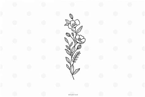 Wildflowers svg cut file (536088) | SVGs | Design Bundles