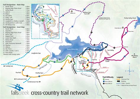 Falls Creek Ski Map Australia Oceania