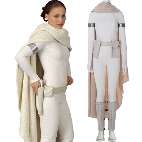 Star Wars Padme Amidala Cosplay Costume Queen Amidala White Outfit Belt Shoes Ebay