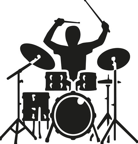 Drummer And Kit Decal Drum Kit Drumming Sticker Drum Kit Etsy Italia