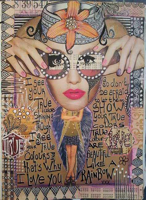 The Art Heart Attic Collage Art Journal Page