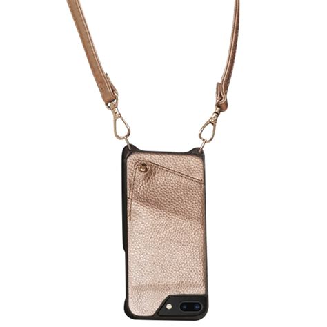 Gold Wallet Phone Case With Crossbody Strap For Iphone 6 Plus Iphone