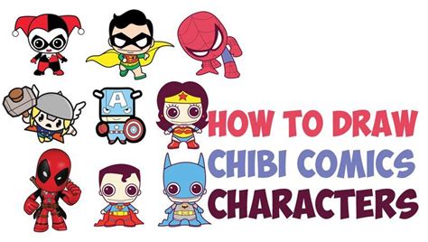 So, you can't draw and you're not funny, but you want to draw comics. How to Draw Cute Chibi Kawaii Super Heroes from DC Comics ...