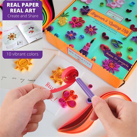 Beginners Quilling Kit Diy Craft Kit For Kids Adults Etsy