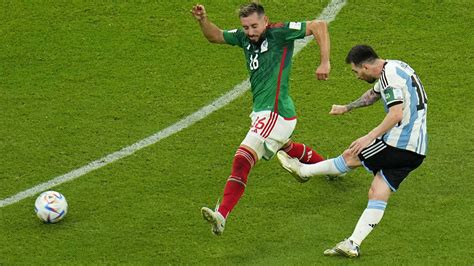 Messi Scores His 8th World Cup Goal Beating Mexico 2 0