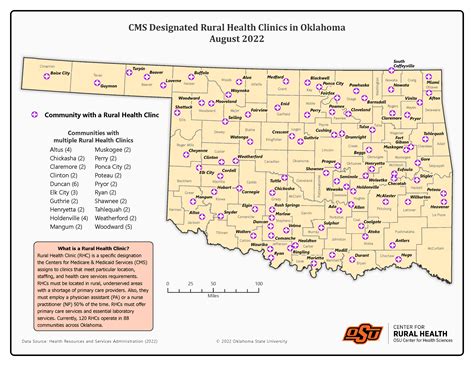 Osu Rural Health Cms Designated Rural Health Clinics In Oklahoma