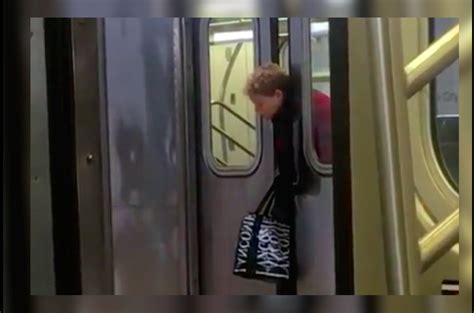 Are These The New York Values Woman Gets Caught In Train Doors Nobody