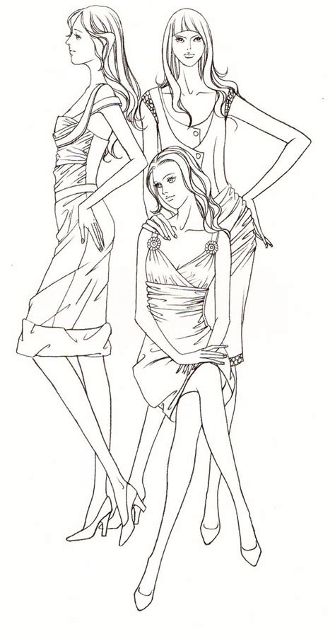 Make your world more colorful with printable coloring pages from crayola. Fashion Coloring. source: duitang.com | Fashion ...