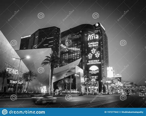 Citylights From Urban Nights In Las Vegas Editorial Photography Image