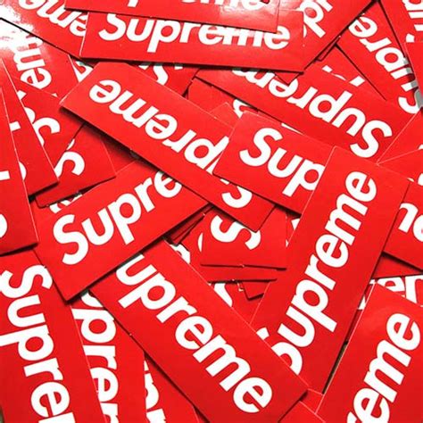 50pcs Red Supreme Skateboard Stickers Buy Luggage Bumper Stickers With