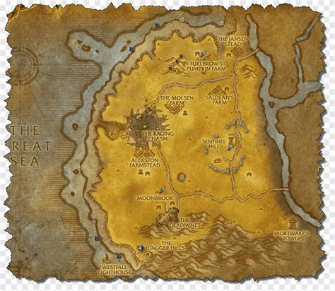 Carte Au Trésor Enterrée De World Of Warcraft Azeroth World Of