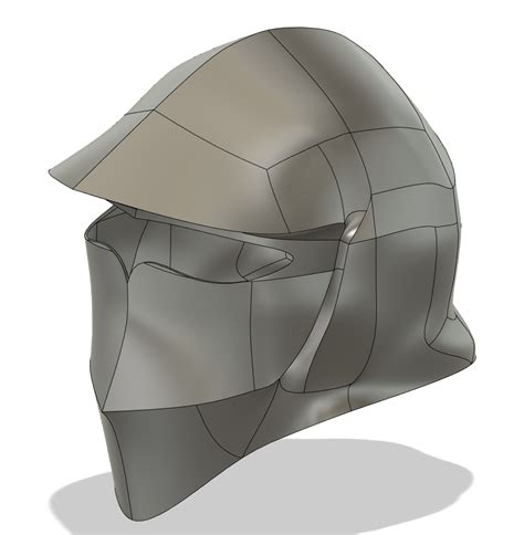 Futuristic Knight Helmet