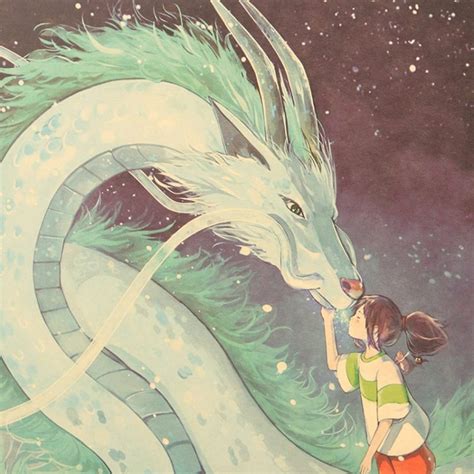 Haku Dragon Spirited Away Poster Otakuuu