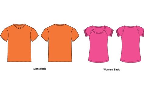 Free Vectors Vector T Shirt Templates Stock Graphic Designs
