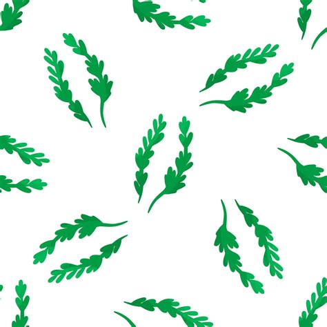 Greens Vector Leaves Grass Pattern Textiles Green 26719444 Vector Art