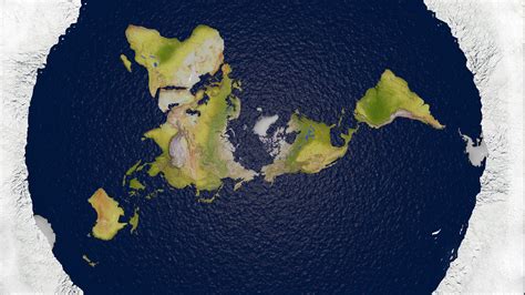 Realistic Flat Earth Map 1920x1080 Wallpaper