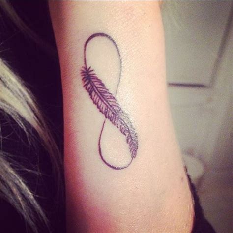 Infinity Feather Tattoo Infinity Tattoo With Feather Tattoos