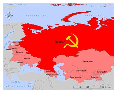 Map Of The Ussr