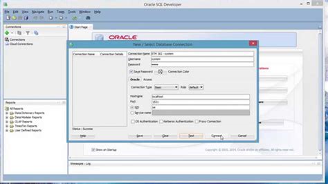 Create New Connection With New User In Oracle Sql Developer Youtube