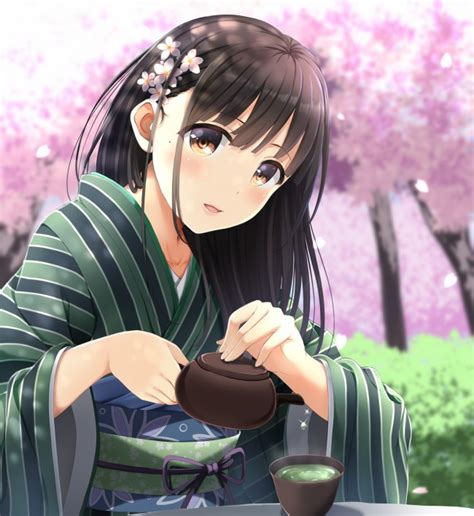 Anime Girls Drinking Tea Animoe
