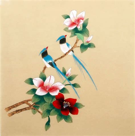 1280x1280 chinese flower drawing sakura clipart chinese flower. Chinese Other Flowers Painting Flower and brid 2340019 ...