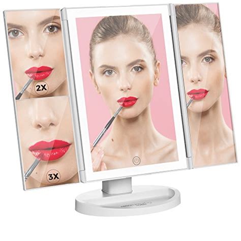 Absolutely Luvly Trifold Vanity Mirror With Lights Led Makeup Mirror