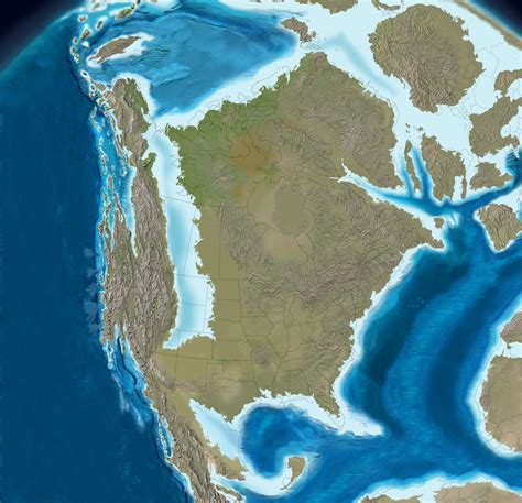 100 Million Years Ago Map