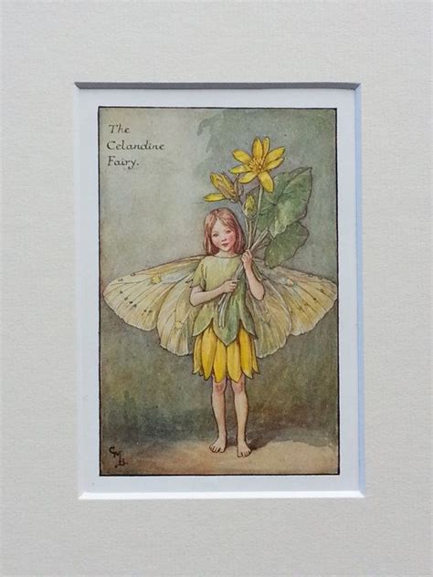 Flower Fairy Celandine Cicely Mary Barker By Titaniavintageprints £9