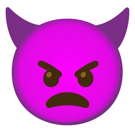Purple Devil Emoji Png