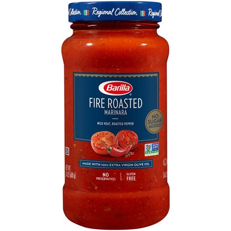 Barilla Fire Roasted Marinara Tomato Pasta Sauce 24 Oz Walmart Com
