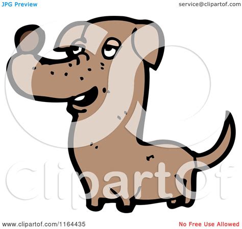 Cartoon Of A Dog Royalty Free Vector Illustration By