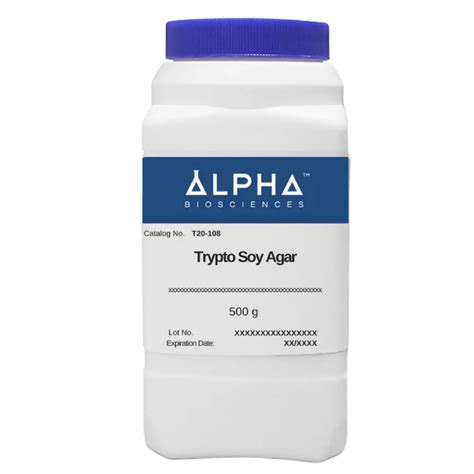 Tryptic Soy Agar Trypto Soy Agar Trypticase Soy Agar Soybean Casein