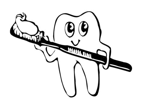 Télévision vector illustration isolé sur fond blanc. Coloriage dentiste : 17 dessins à imprimer | Dents enfants ...