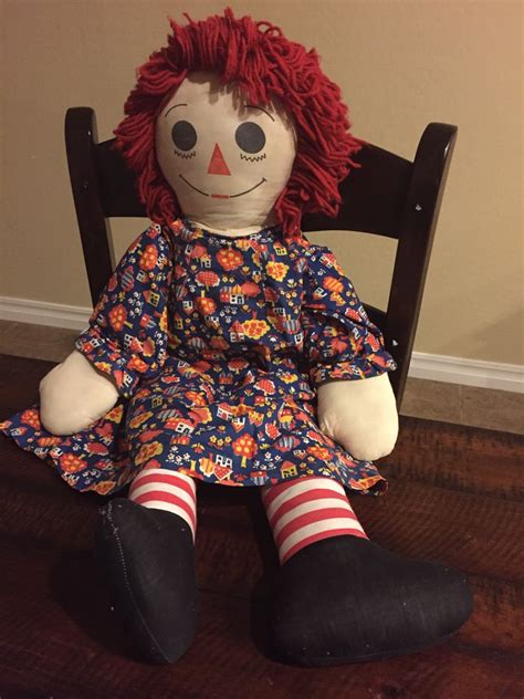 36 Large Raggedy Ann Doll By Vintagesunshinefinds On Etsy